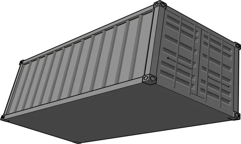 Container Shipping Trucking Stickdatei – Fahrzeuge