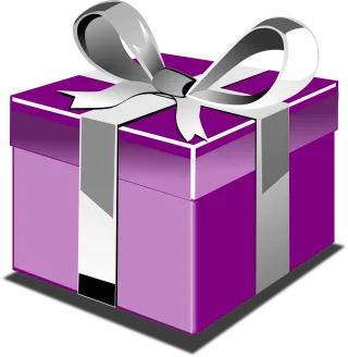 Box Present Purple Stickdatei