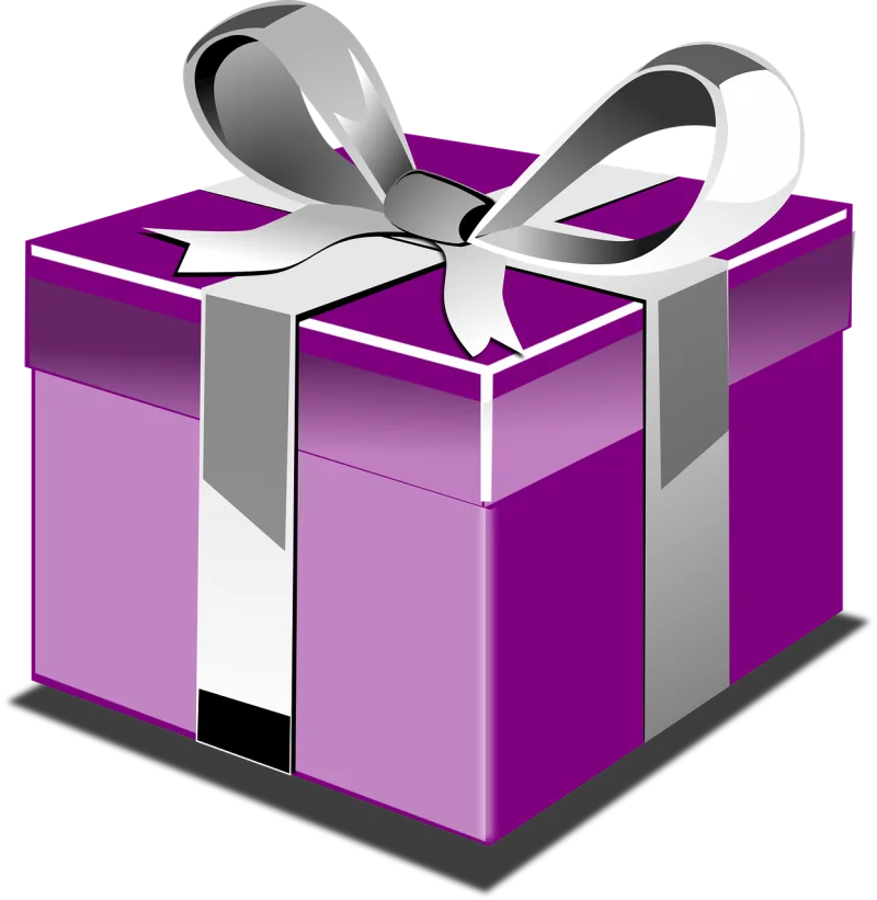 Box Present Purple Stickdatei – Herzen & Liebe