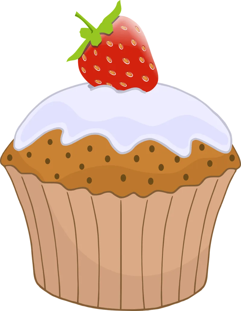 Muffin Cupcake Strawberry Stickdatei – Kinder