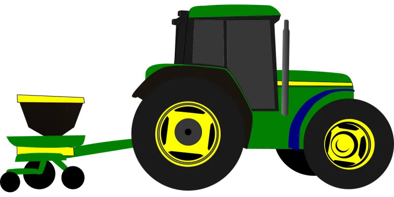 Tractor Planting Planter Stickdatei – Fahrzeuge