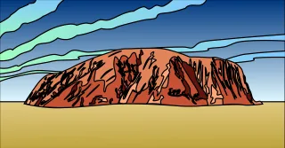 Ayers rock Nature Uluru Stickdatei