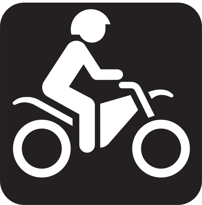 Motorcycle Helmet Stickman Stickdatei – Fahrzeuge