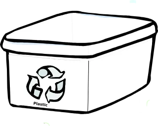 Box Bin Recycle Stickdatei