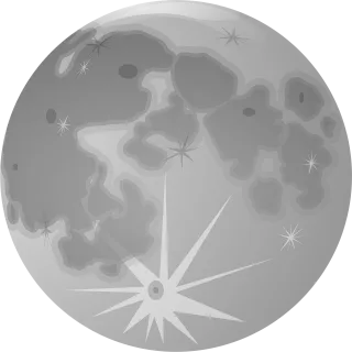 Full moon Moon Craters Stickdatei