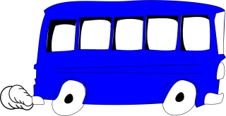Bus Fast Exhaust fumes Stickdatei