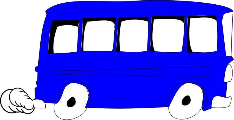 Bus Fast Exhaust fumes Stickdatei – Fahrzeuge