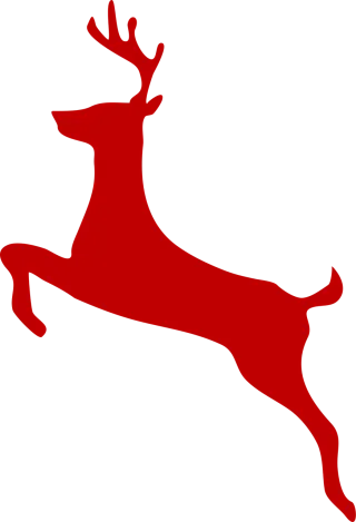 Reindeer Jump Christmas Stickdatei