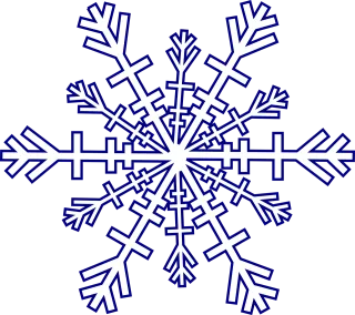 Snowflake Winter Cold Stickdatei
