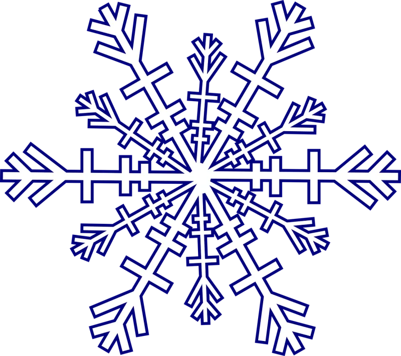 Snowflake Winter Cold Stickdatei – Weihnachten