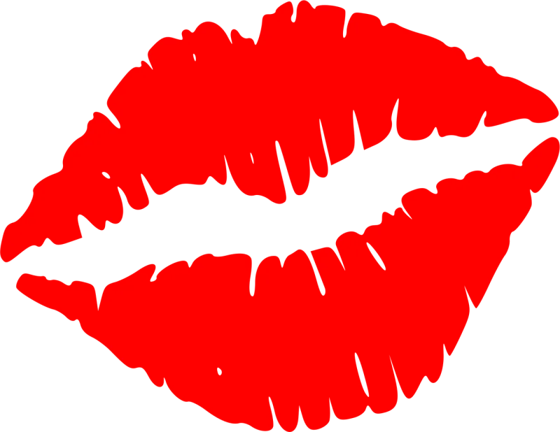 Lips Red Full Stickdatei – Herzen & Liebe