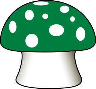 Mushroom Fly agaric Green Stickdatei
