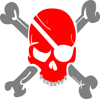 Skull Red Bones Stickdatei