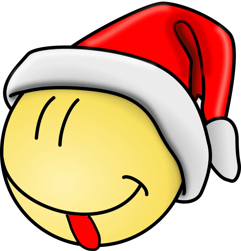 Smiley Santa Tongue Stickdatei – Weihnachten