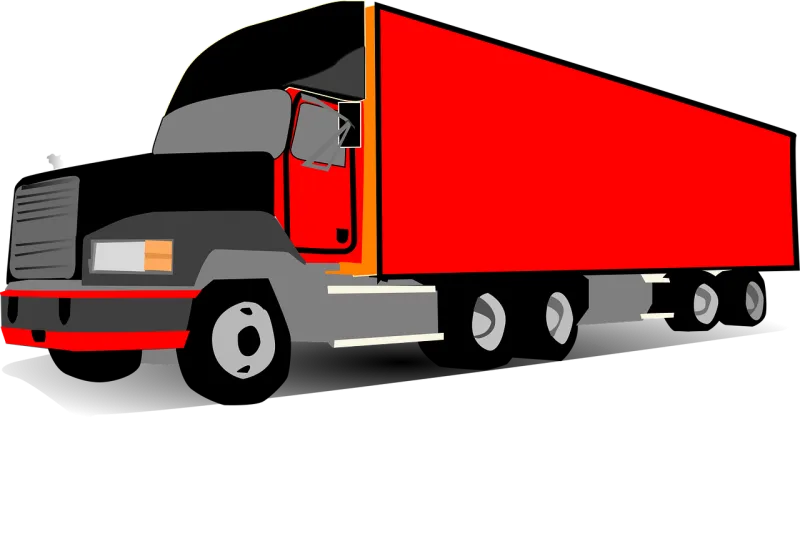 Truck Three wheeler Red Stickdatei – Fahrzeuge