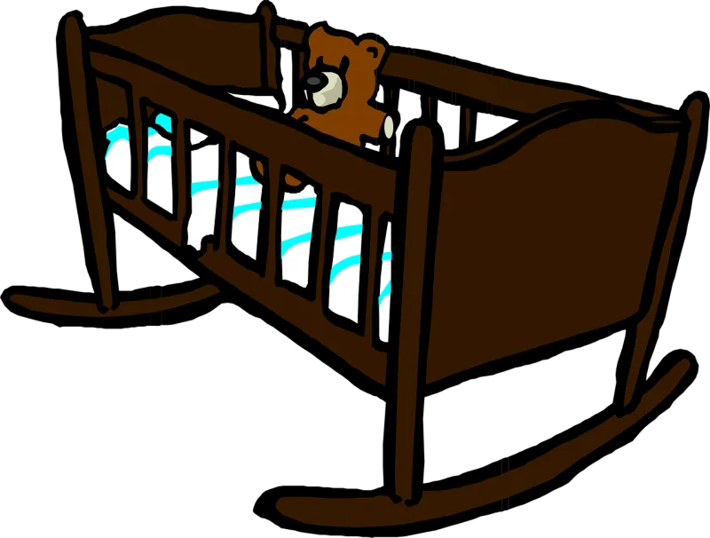 Cradle Crib Baby Stickdatei – Kinder