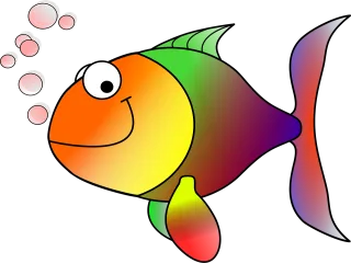 Goldfish Fish Nature Stickdatei