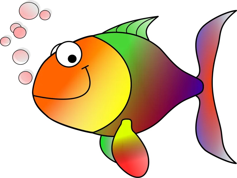 Goldfish Fish Nature Stickdatei – Kinder