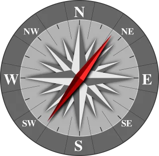 Compass rose Wind Direction Stickdatei