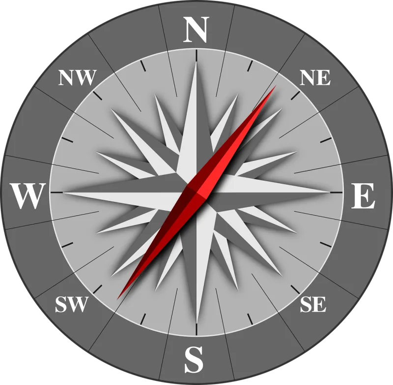 Compass rose Wind Direction Stickdatei – Blumen