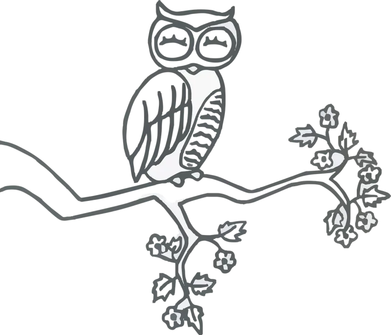 Owl Perched Nature Stickdatei – Tiere