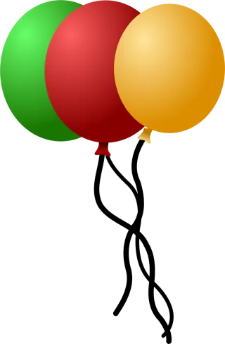 Balloons Party Green Stickdatei