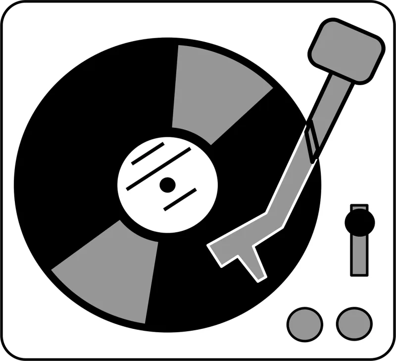Record player Turntable Vinyl Stickdatei – Musik