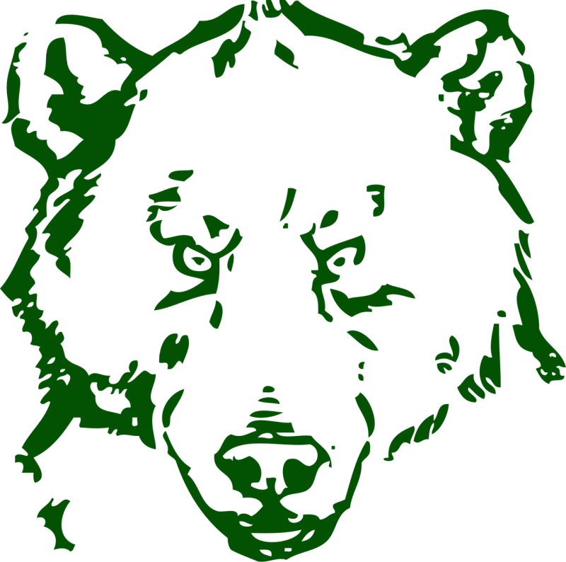 Bear Face Head Stickdatei – Tiere