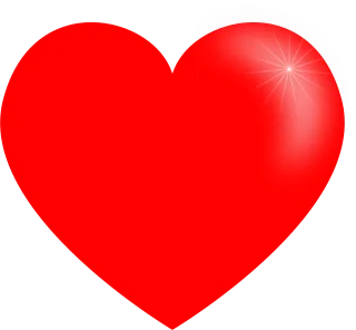 Heart Reflection Red Stickdatei