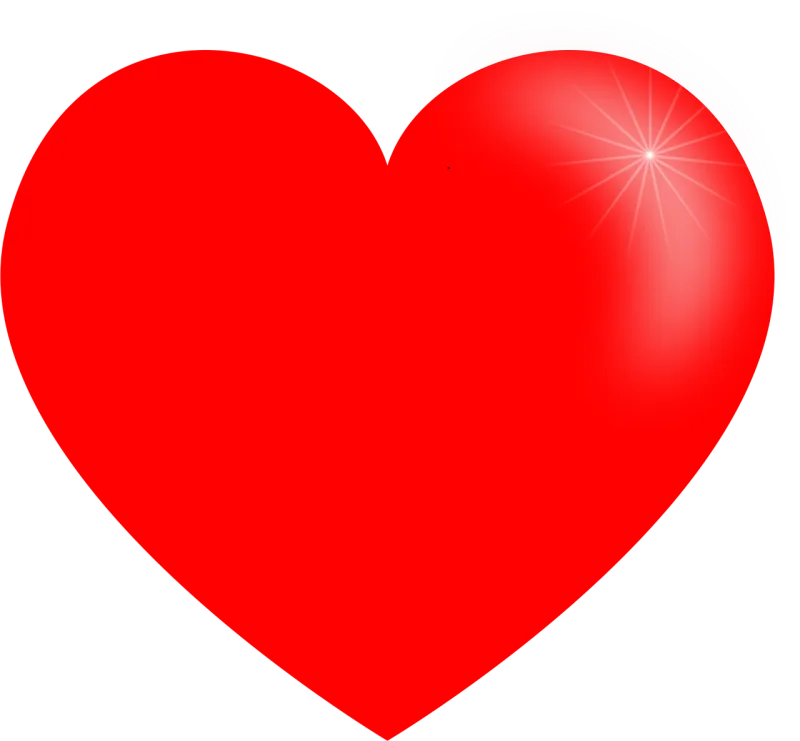 Heart Reflection Red Stickdatei – Herzen & Liebe