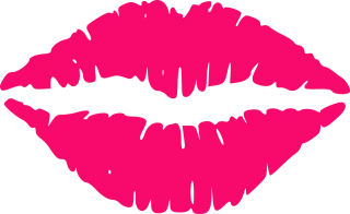 Lips Kiss Print Stickdatei