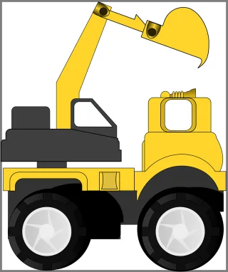Heavy machinery Truck Construction Stickdatei
