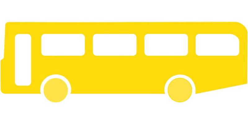 Bus Yellow Pictogram Stickdatei – Fahrzeuge