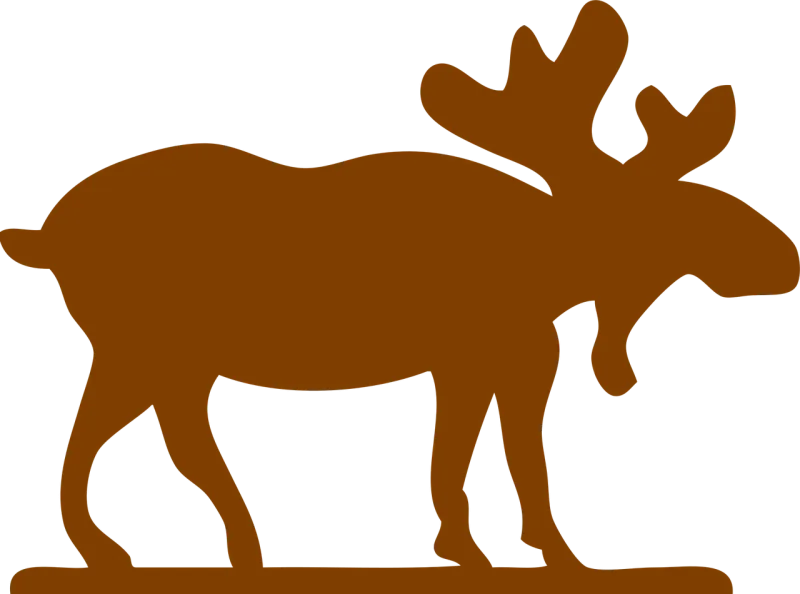 Moose Silhouette Huge Stickdatei – Tiere