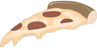 Pizza Slice Cheesy Stickdatei