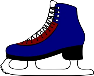 Ice-skates Ice skating Skates Stickdatei
