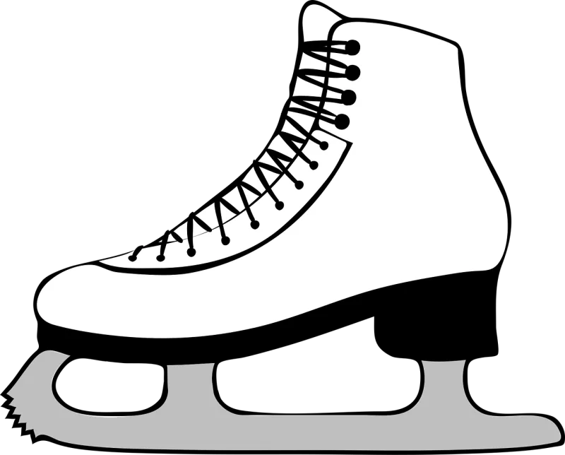 Ice-skates Ice skating Skates Stickdatei – Weihnachten