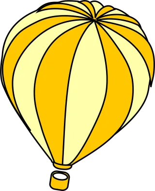 Hot-air balloon Fly Yellow Stickdatei