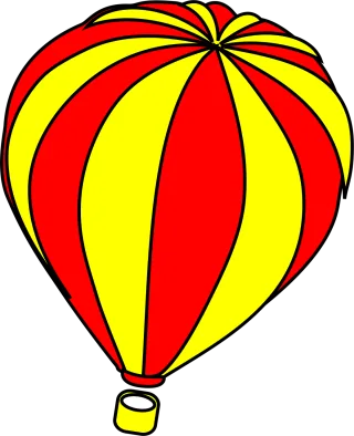 Hot-air balloon Fly Yellow Stickdatei