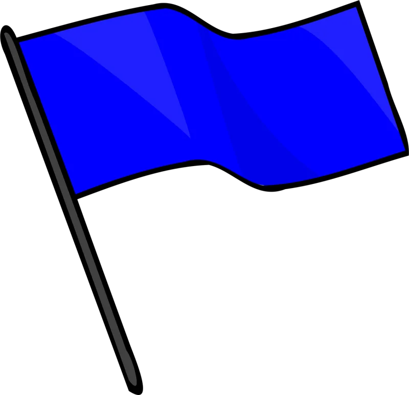 Blue Flag Capture Stickdatei – Natur