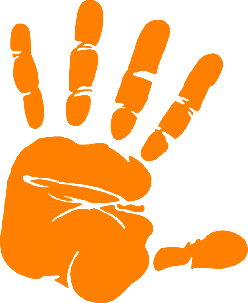 Hand Print Palm Stickdatei – Natur