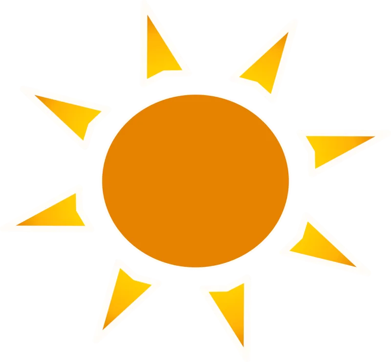 Sun Orange Heat Stickdatei – Natur