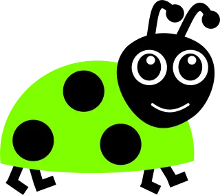 Ladybug Bug Lime Stickdatei