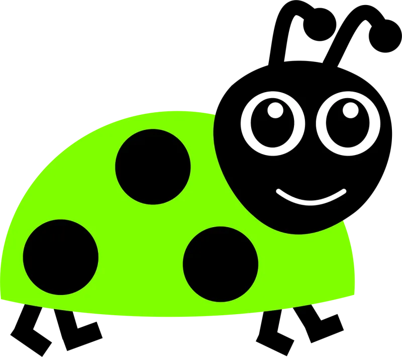Ladybug Bug Lime Stickdatei – Tiere