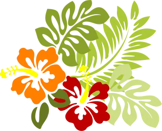 Flower Tropical Leaves Stickdatei