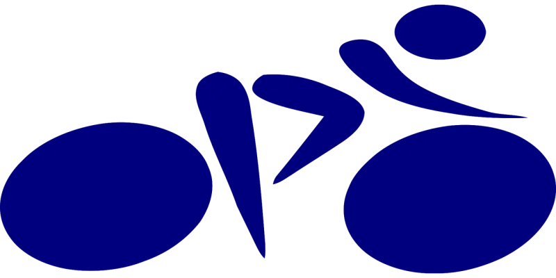 Cyclist Bike Pictogram Stickdatei – Fahrzeuge