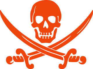 Skull Pirate Bone Stickdatei