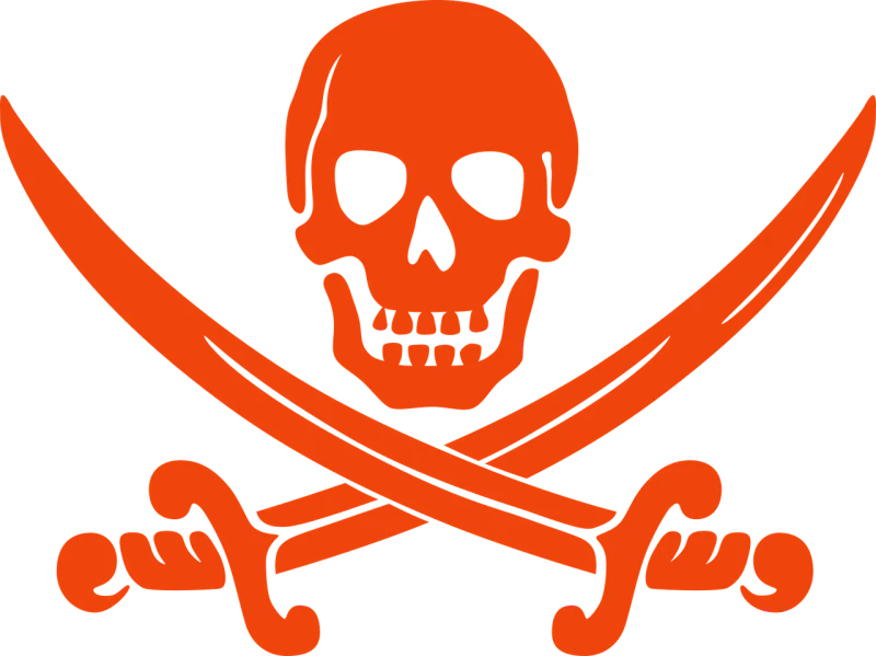Skull Pirate Bone Stickdatei – Kinder