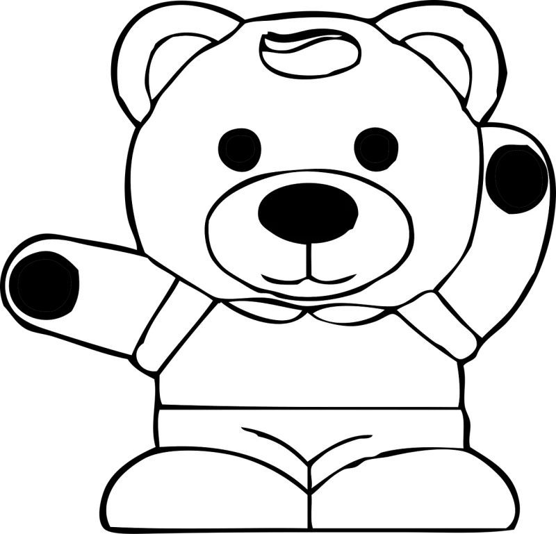 Teddy bear Cute Toy Stickdatei – Kinder