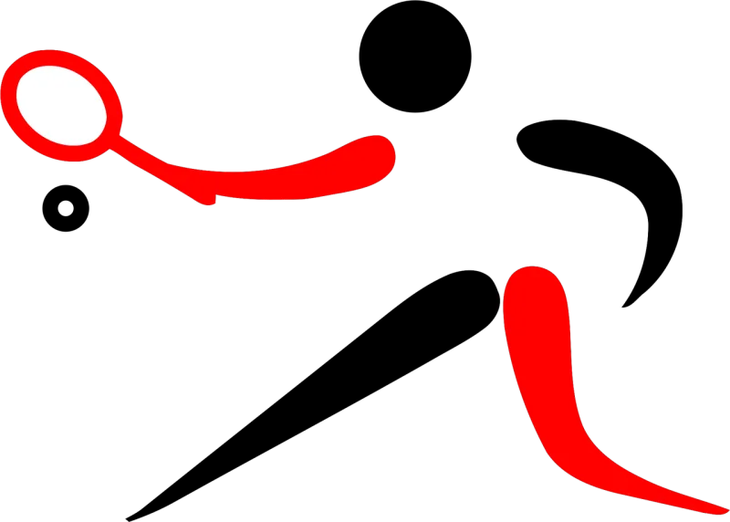 Tennis Player Racket Stickdatei – Sport